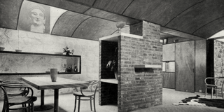 Innenraumaufnahme eines Raumes der Maison de Week-End von Le Corbusier
